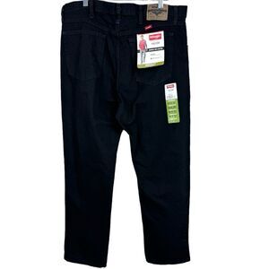 Wrangler Mens Black Regular Fit Jeans NWT 38X30